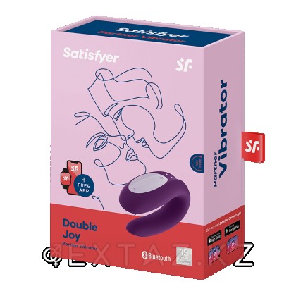 Вибратор для пар Satisfyer Partner Double Joy (фиолетовый) от sex shop Extaz фото 2