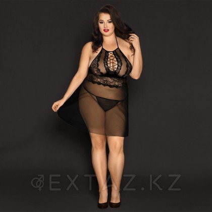 Прозрачный бэби долл с завязками (plus size) от sex shop Extaz