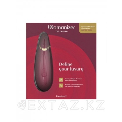 Бесконтактный клиторальный стимулятор Womanizer Premium 2 бордовый от sex shop Extaz фото 4