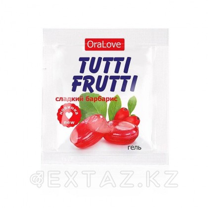 Гель увлажняющий TUTTI-FRUTTI сладкий барбарис 4 г  арт. LB-30020t от sex shop Extaz