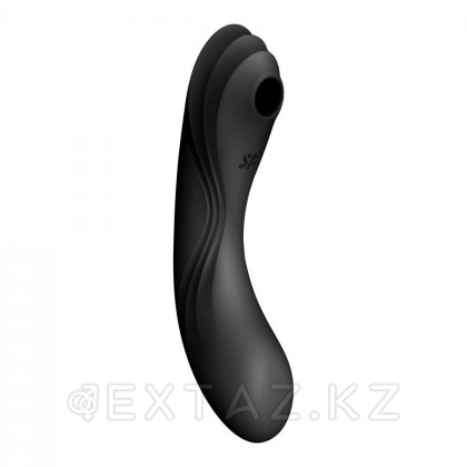 Вакуумный стимулятор с вибрацией Satisfyer Curvy Trinity 4 черный от sex shop Extaz фото 9