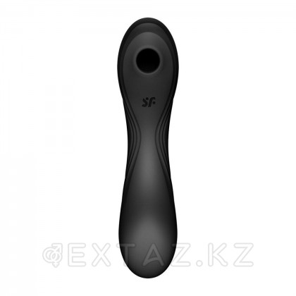 Вакуумный стимулятор с вибрацией Satisfyer Curvy Trinity 4 черный от sex shop Extaz фото 2