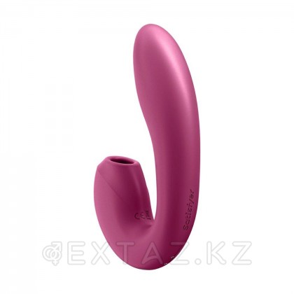 Вакуумно-волновой стимулятор с вибрацией Satisfyer Sunray бордовый от sex shop Extaz фото 2