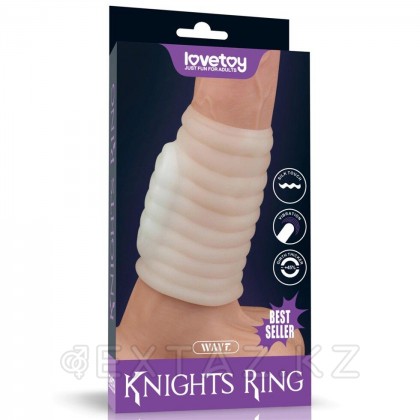 Насадка на пенис с вибрацией Wave Knights Ring  (10*3,7) от sex shop Extaz