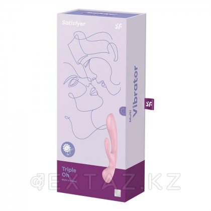 Вибратор-кролик Satisfyer Triple Oh розовый от sex shop Extaz фото 3