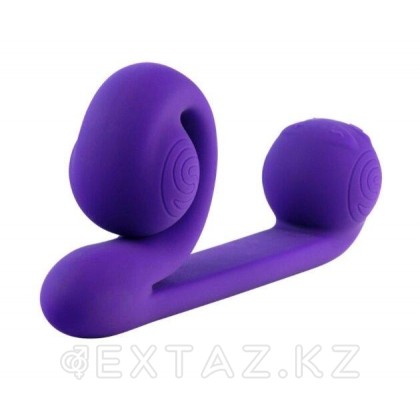 Вибромассажер для двойной стимуляции Snail Vibe фиолетовый от sex shop Extaz