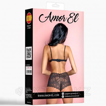 Комплект эротического белья Amor El Tina, черный, L/XL от sex shop Extaz фото 4