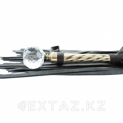 Плеть эксклюзивная с металлической ручкой от sex shop Extaz фото 3