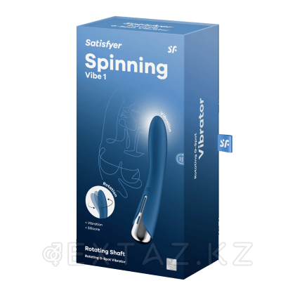 Вибратор с функцией вращения Satisfyer Spinning Vibe 1 синий от sex shop Extaz фото 3