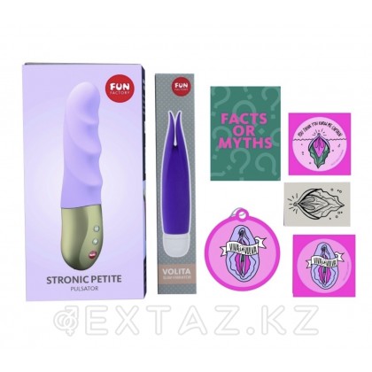 Набор: пульсатор + вибратор CLIT KIT PETITE лиловый Fun factory от sex shop Extaz фото 6