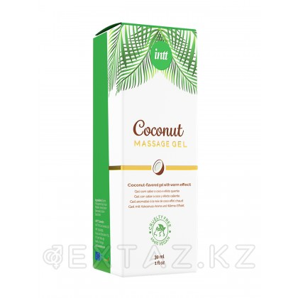 Intt Coconut Massage Gel - Массажный гель с согревающим эффектом и вкусом кокоса, 30 мл от sex shop Extaz фото 10