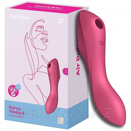 Вакуумно-волновой стимулятор Satisfyer Curvy Trinity 3, розовый от sex shop Extaz фото 2