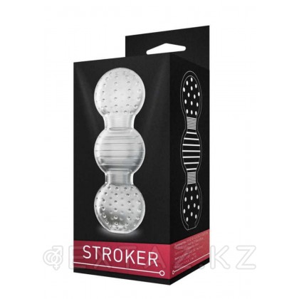 Мастурбатор двухсторонний STROKER 4 прозрачный (14,5*4,8 см.) от sex shop Extaz фото 3