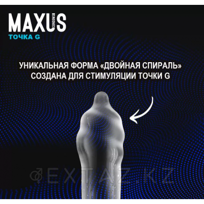 Презервативы гладкие, двойная спираль MAXUS G Spot 15 шт. от sex shop Extaz фото 4