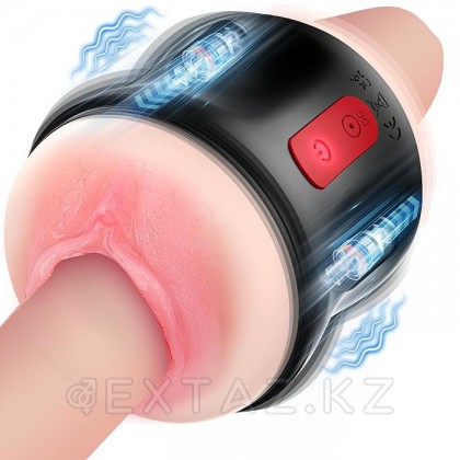 Двухсторонний мастурбатор с вибрацией от sex shop Extaz