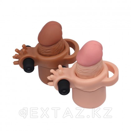 Насадка удлиняющая с вибрацией (20*4,3) SUPER-REALISTIC PENIS от sex shop Extaz фото 2