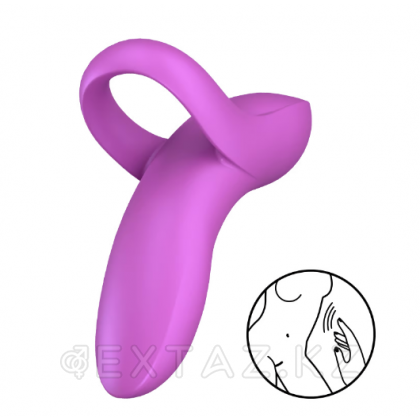 Вибратор на палец Satisfyer Bold Lover темно-розовый от sex shop Extaz фото 8