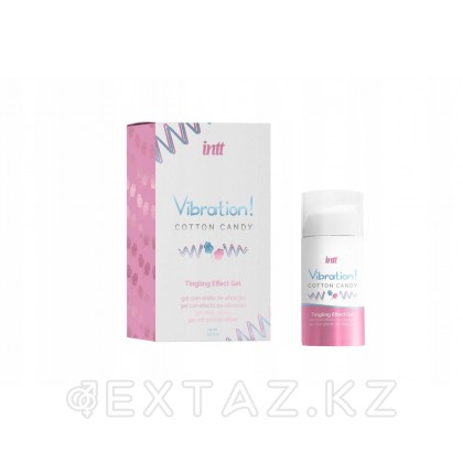 Возбуждающий гель с эффектом вибрации Vibration! Cotton candy (15 мл.) от INTT от sex shop Extaz