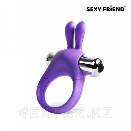 Эрекционное кольцо Love play от Sexy friend с вибрацией (30 мм.) фиолетовое от sex shop Extaz