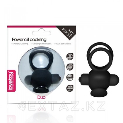 Эрекционное виброкольцо Power DUO clit cockring от sex shop Extaz