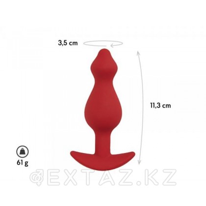 Анальная пробка Libra, цвет бордовый (CORE) (M) от sex shop Extaz фото 3