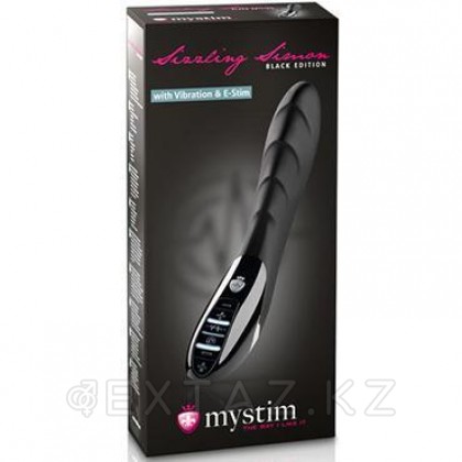 MYSTIM Вибратор с электростимуляцией Sizzling Simon черный выпуск от sex shop Extaz