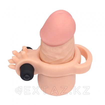 Насадка удлиняющая с вибрацией (20*4,3) SUPER-REALISTIC PENIS от sex shop Extaz фото 3