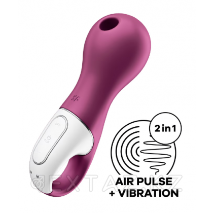 Вакуумный стимулятор клитора с вибрацией Satisfyer Lucky Libra ягодный от sex shop Extaz фото 4