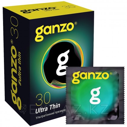 Презервативы ультратонкие Ganzo Ultra Thin Black Edition 30 шт. от sex shop Extaz фото 2