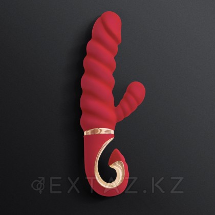 Gvibe Gcandy Mini - Витой вибратор с клиторальным стимулятором, 19х3.5 см от sex shop Extaz