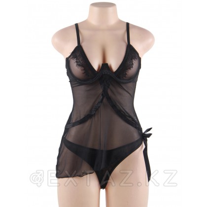 Бэби долл Elegant Black (XL) от sex shop Extaz фото 7