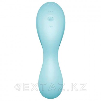 Вакуумный стимулятор с вибрацией Satisfyer Curvy Trinity 5+ голубой от sex shop Extaz фото 7