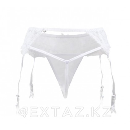 Кружевная подвязка белая (M) от sex shop Extaz фото 2