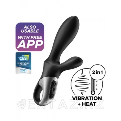 Универсальный смарт вибратор с подогревом Satisfyer Heat Climax+ от sex shop Extaz фото 6