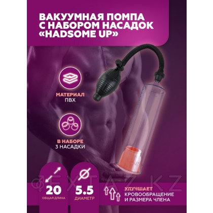 Вакуумная помпа Hadsome UP с набором насадок  от sex shop Extaz фото 2