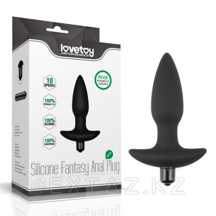 Силиконовый анальный плаг с вибрацией - Fantasy Anal Plug от sex shop Extaz