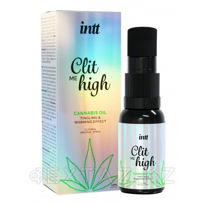 Intt Clit Me On High Cannabis Oil - Согревающий жидкий вибратор для клитора, 15мл от sex shop Extaz