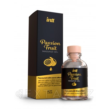 Intt Passion Fruit Massage Gel - Съедобный гель для интимного массажа, 30 мл (маракуйя) от sex shop Extaz