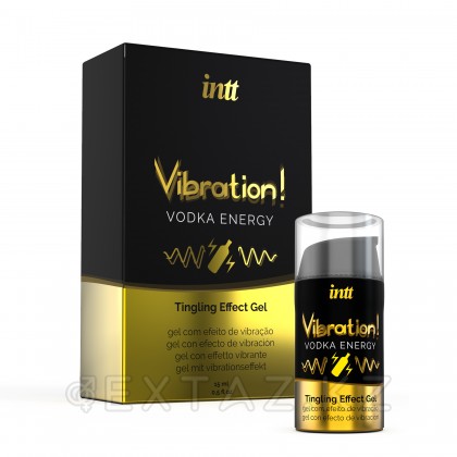 Возбуждающий гель с эффектом вибрации Vibration! Vodka energy (15 мл.) от INTT от sex shop Extaz