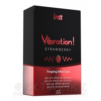 INTT Strawberry - Жидкий интимный гель с эффектом вибрации, 15 мл от sex shop Extaz фото 6