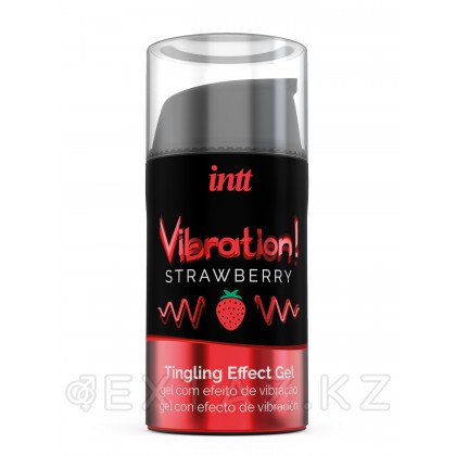 INTT Strawberry - Жидкий интимный гель с эффектом вибрации, 15 мл от sex shop Extaz фото 5