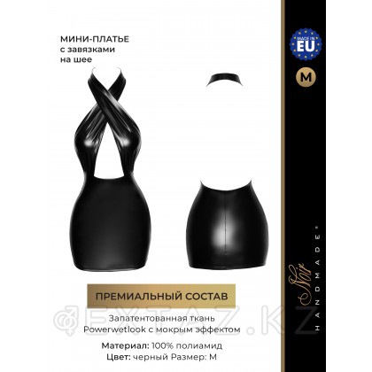 Noir Handmade - Мини-платье с завязками на шее, M (черный) от sex shop Extaz фото 5