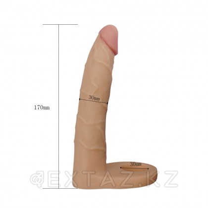 Фаллос-насадка для двойного проникновения (17 см) от sex shop Extaz фото 6