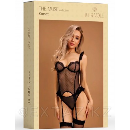 Комплект белья Le Frivole Muse в сетку, с крылышками, S-M от sex shop Extaz фото 7