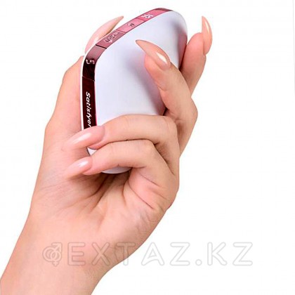 Вакуумный клиторальный стимулятор с вибрацией Satisfyer Love triangle white от sex shop Extaz фото 8