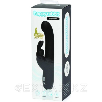 Вибратор Happy Rabbit Slimline G-Spot перезаряжаемый, черный от sex shop Extaz фото 7