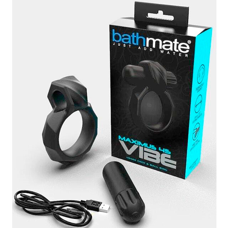 Эрекционное кольцо с вибрацией Bathmate Maximus Vibe Rings 45 мм